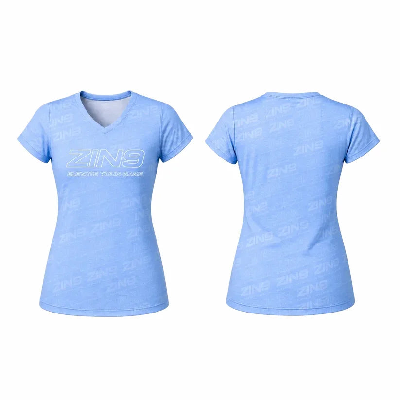 ZIN9™ Women's Performance T-Shirt – Light Blue