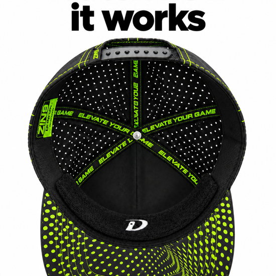DriBrow installed inside a hat