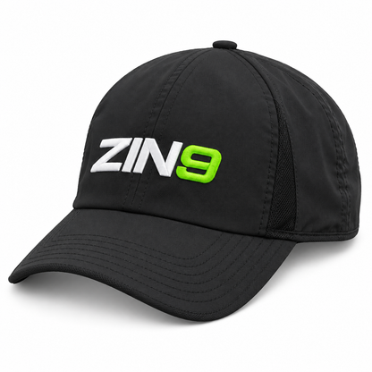 ZIN9™ Unisex Performance Cap – Black